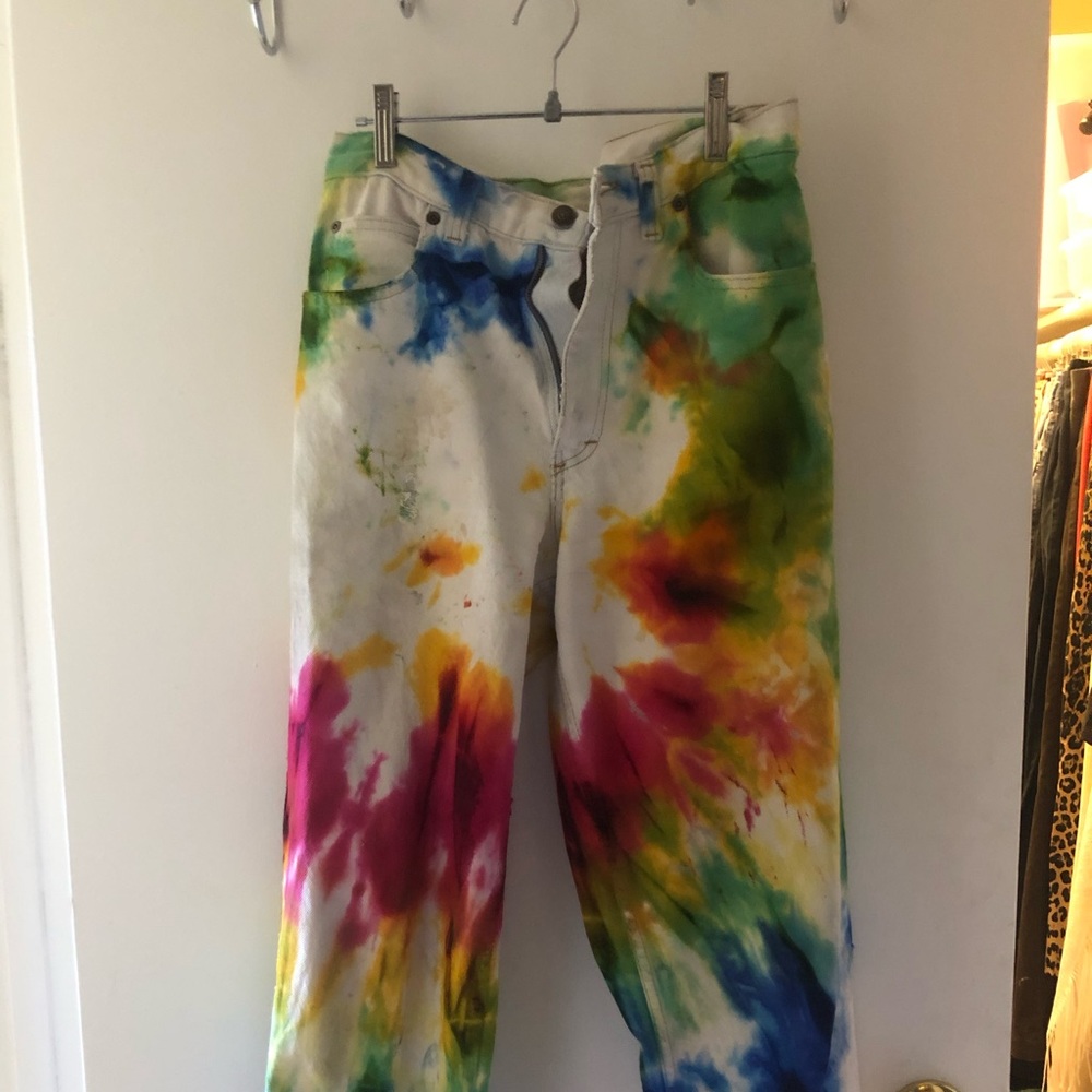 Tie dye denim (I dyed myself hand wash only)